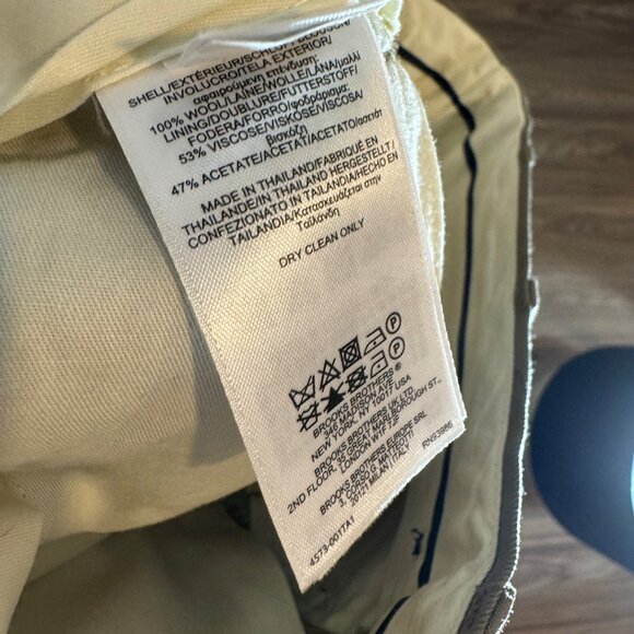 Brooks Brothers Madison Wool Dress Pant in Tan Mens 34x32 - Picture 9 of 9